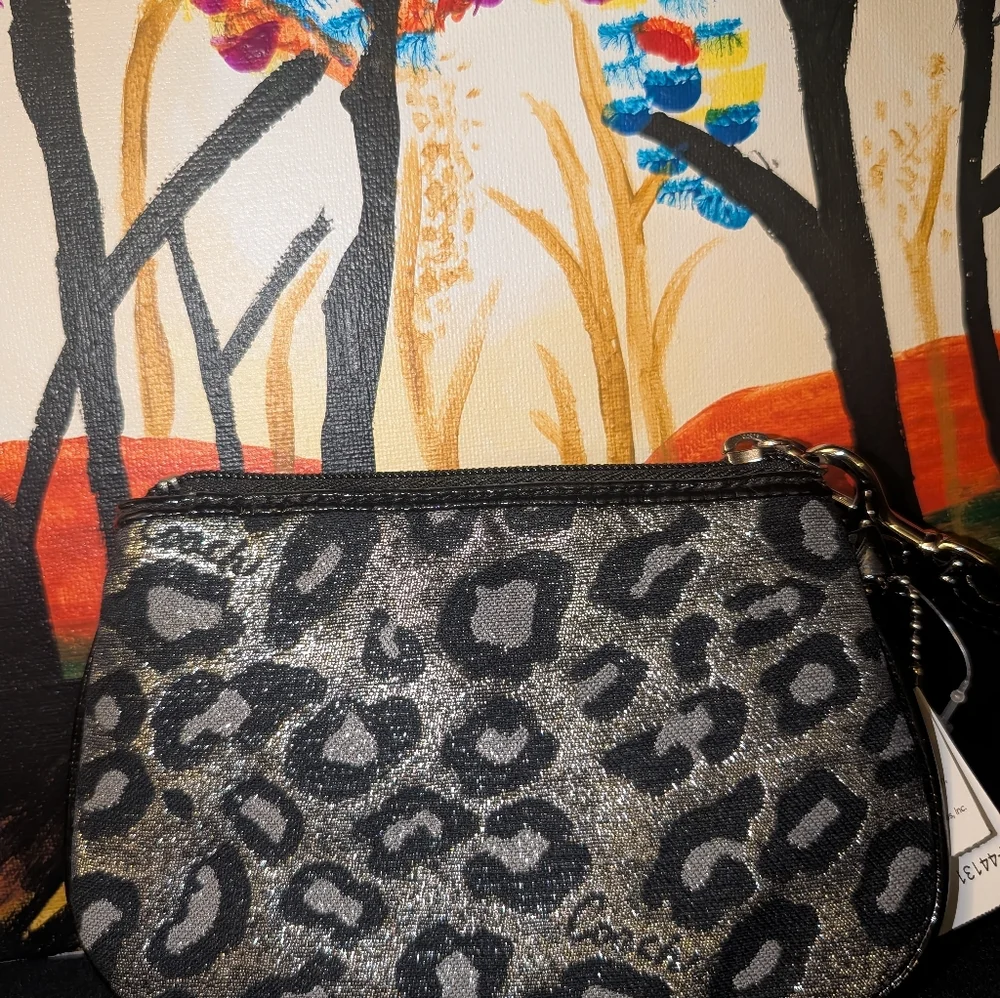 Coach Ocelot Print Wristlet